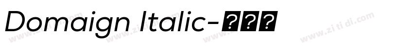 Domaign Italic字体转换 Domaign Italic字体转换